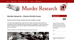 Desktop Screenshot of murderresearch.com