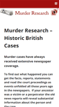 Mobile Screenshot of murderresearch.com